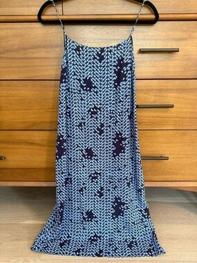 Theory Silk Midi Slip Dress